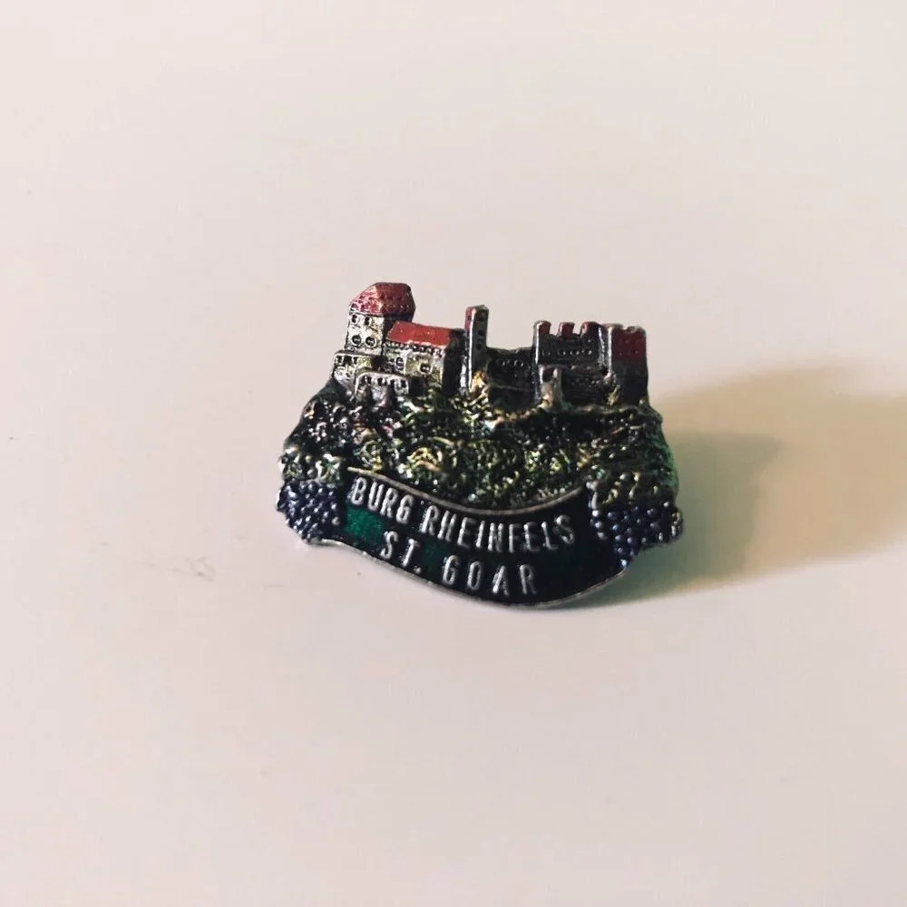 Vintage Burg Rheinfels Castle Octoberfest Pin St Goar Germany